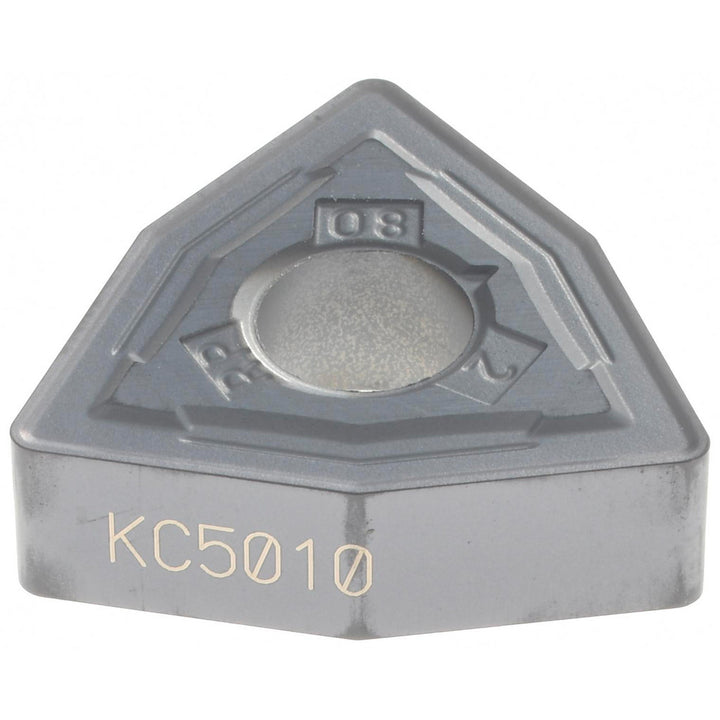 W - Trigon 80-Deg 1/2" IC Carbide Insert, Grade KC5010, TiAlN - Kennametal 1940986