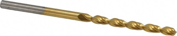 0.1378" Cobalt Drill Bit, TiN, 135° point - Cleveland C16700
