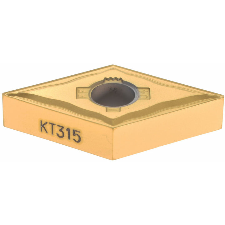 D - Diamond (Rhombic) 55-Deg 1/2" IC Cermet Insert, Grade KT315, TiN - Kennametal 1612565