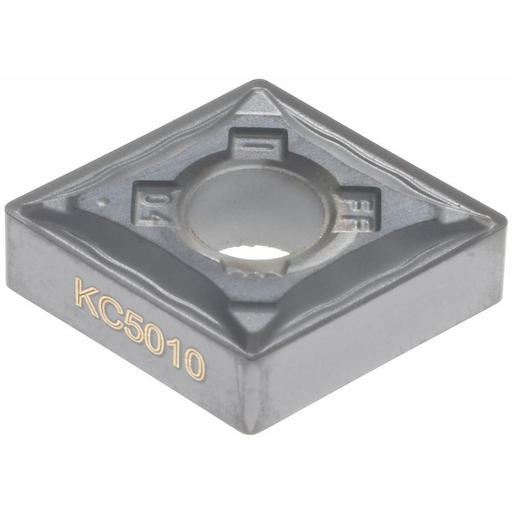 C - Diamond (Rhombic) 80-Deg 3/8" IC Carbide Insert, Grade KC5010, TiAlN - Kennametal 1624156