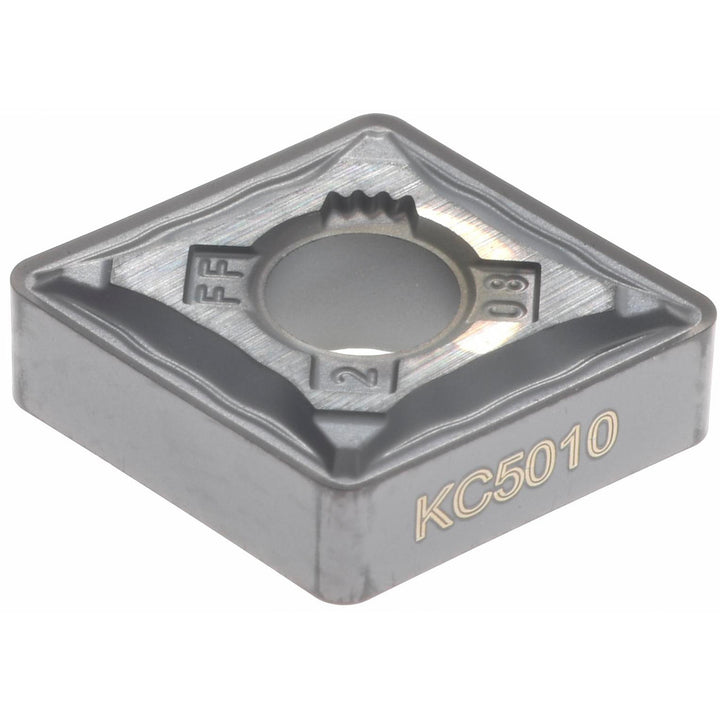 C - Diamond (Rhombic) 80-Deg 3/8" IC Carbide Insert, Grade KC5010, TiAlN - Kennametal 1624159