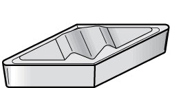 VCMR160404 Carbide Insert, Grade KC5010, AlTiN - Kennametal 1864501