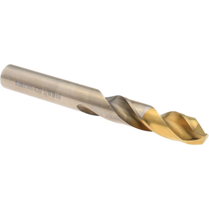 5/16" HSS Screw Machine Drill Bit, TiN, 135° point - Dormer Pramet 5967176