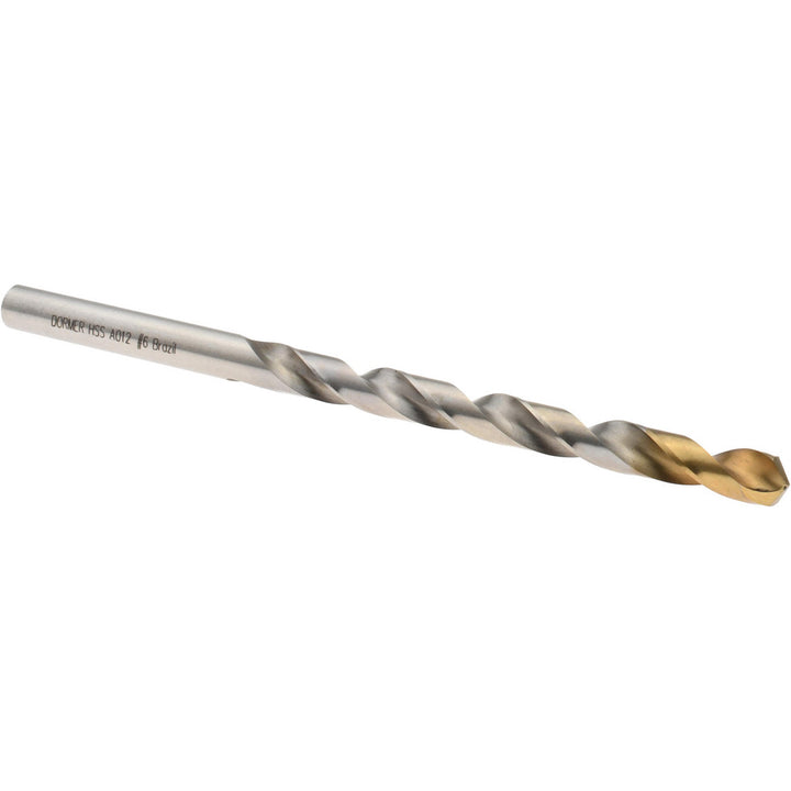 #6 HSS Drill Bit, TiN, 118° point - Dormer Pramet 5966667