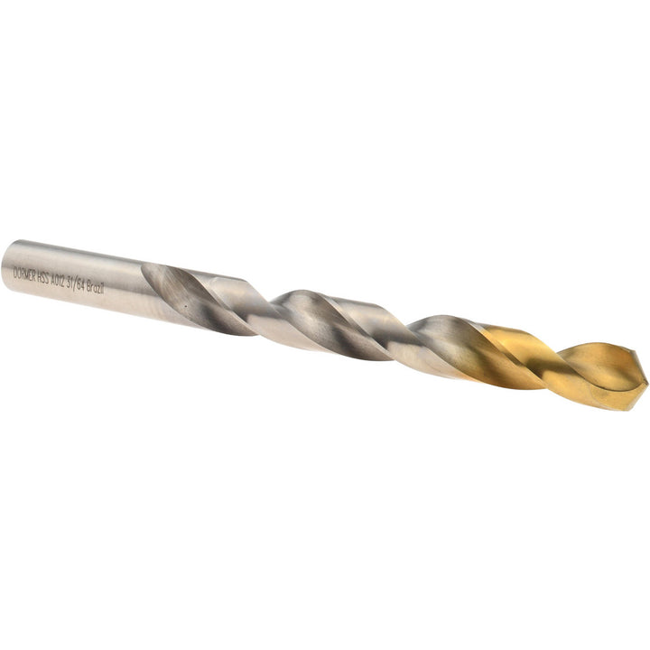 31/64" HSS Drill Bit, TiN, 118° point - Dormer Pramet 5966643