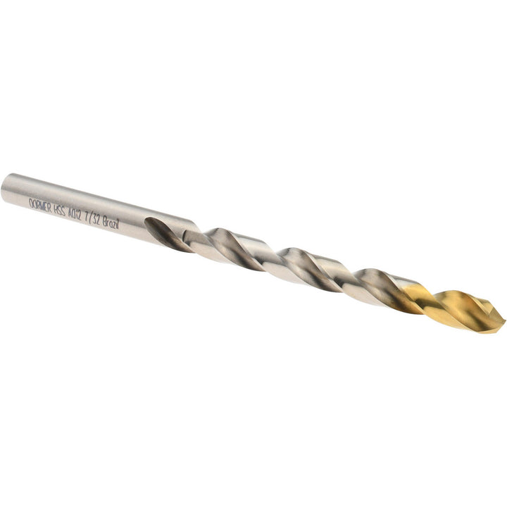 7/32" HSS Drill Bit, TiN, 118° point - Dormer Pramet 5966704