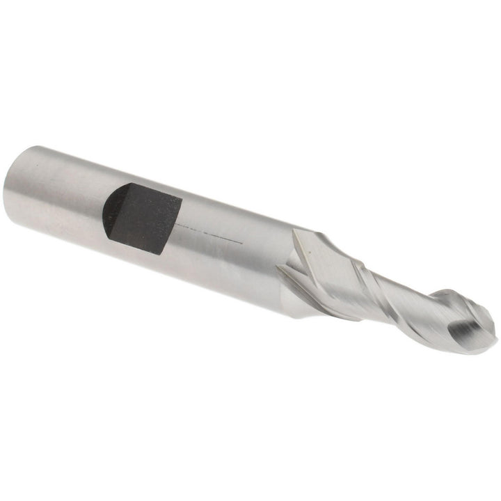 1/4" 2-Flute High Speed Steel Ball End Mill - Hertel E111001601