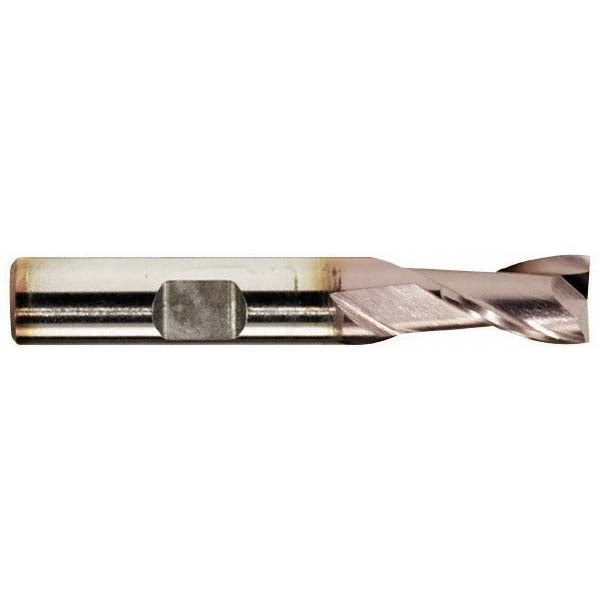 3/8" 2-Flute High Speed Steel Square End Mill, TiCN - Hertel E799921152