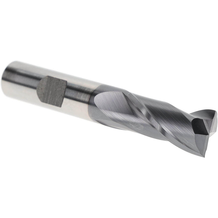 9/16" 2-Flute Cobalt Square End Mill, TiCN - Hertel E7030036
