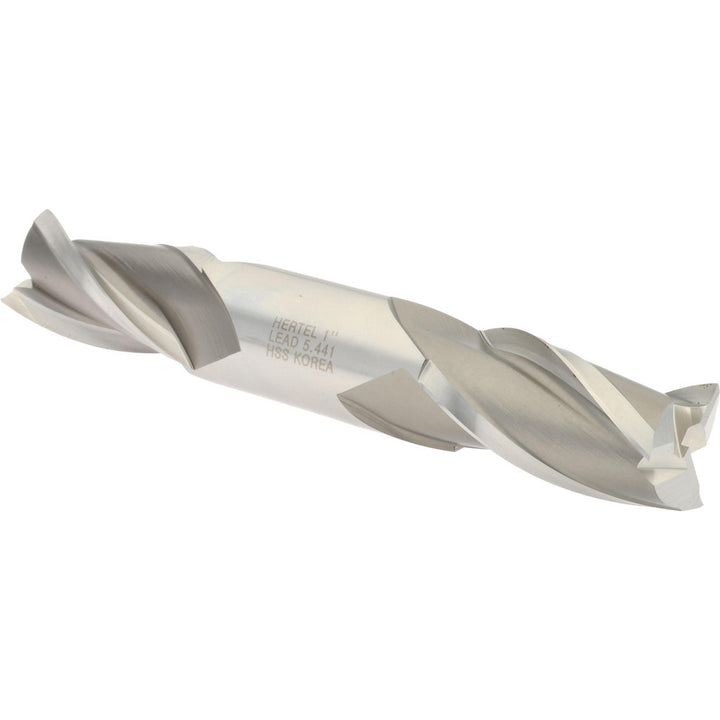 1" 3-Flute High Speed Steel Square End Mill - Hertel E1052064