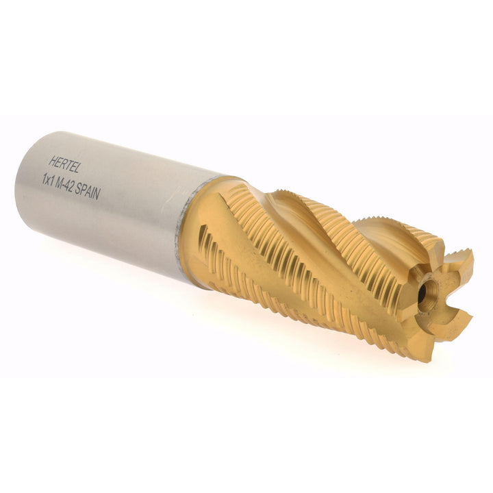 1.0000" 5-Flute Cobalt Single End Mill, TiN - Hertel 02499184