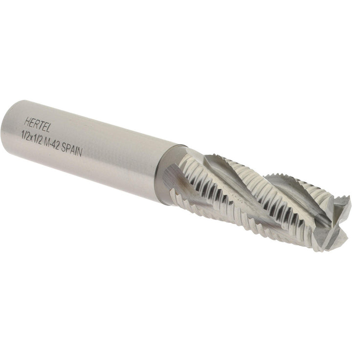 0.5" 4-Flute Cobalt Roughing End Mill - Hertel 02499200