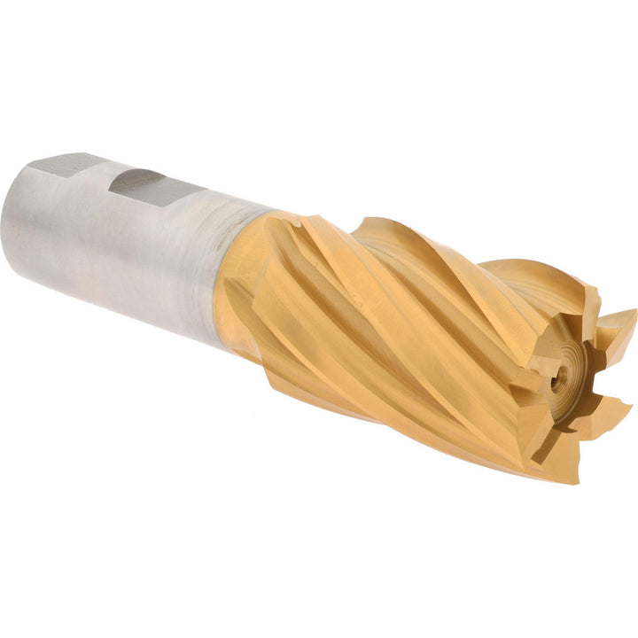 1-1/4" 6-Flute High Speed Steel Square End Mill, TiN - Hertel E8032901