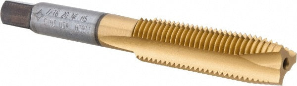 7/16-20 UNF High Speed Steel Tap, TiN - Cleveland C55330