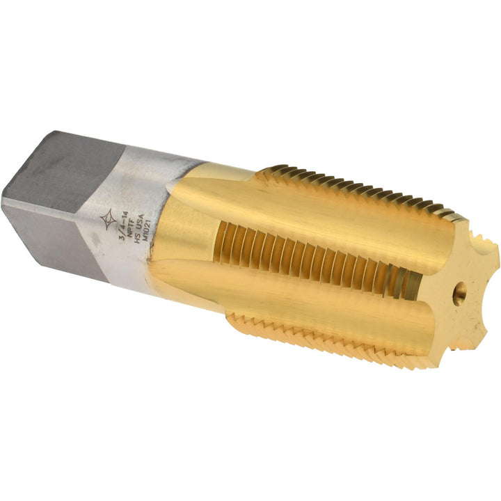 3/4-14 NPTF High-Speed Steel Tap, TiN - Cleveland C55686