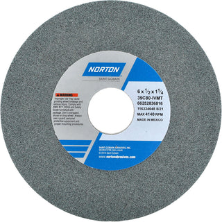 6 x 1/2" 80-Grit Silicon Carbide Grinding & Cutoff Wheel - Norton 66252836816