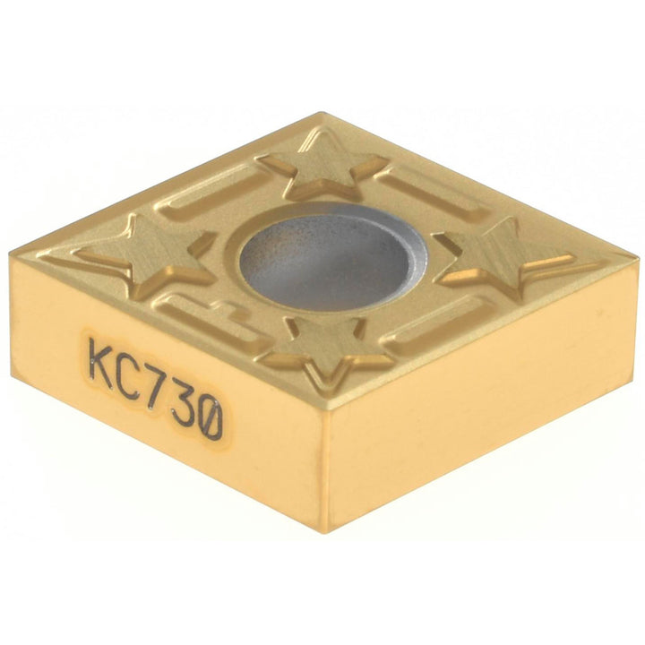 C - Diamond (Rhombic) 80-Deg 1/2" IC Carbide Insert, Grade KC730, TiN - Kennametal 1160841