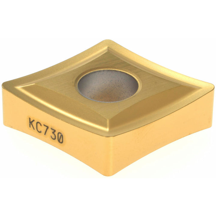 C - Diamond (Rhombic) 80-Deg 3/4" IC Carbide Insert, Grade KC730, TiN - Kennametal 1160874