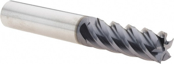 3/8in" 5-Flute Solid Carbide Square End Mill, TiAlN - YG-1 86584TF