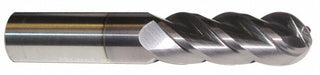 9/16in" 4-Flute Solid Carbide Ball End Mill, AlTiN - ProMax 157-03614