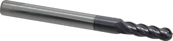 5/32in" 4-Flute Solid Carbide Ball End Mill, AlTiN - ProMax 157-01014