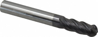 5/16in" 4-Flute Solid Carbide Ball End Mill, AlTiN - ProMax 157-02014