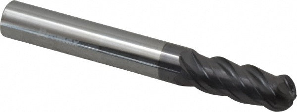 5/16in" 4-Flute Solid Carbide Ball End Mill, AlTiN - ProMax 157-02014