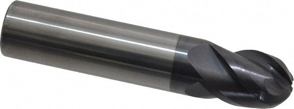 1/2in" 4-Flute Solid Carbide Ball End Mill, AlTiN - ProMax 157-03224