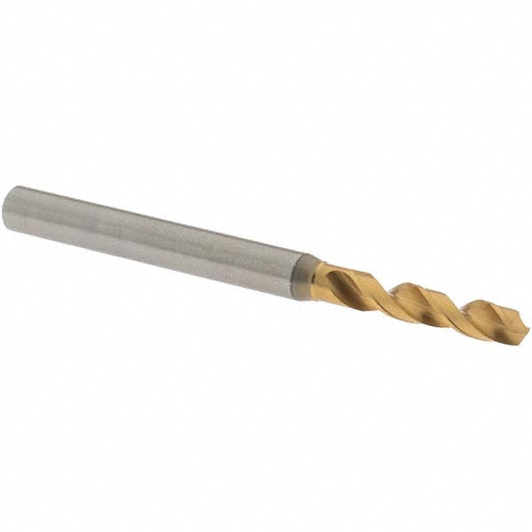0.1236" High Speed Steel Screw Machine Drill Bit, Coated, 130° point - OSG 8595314