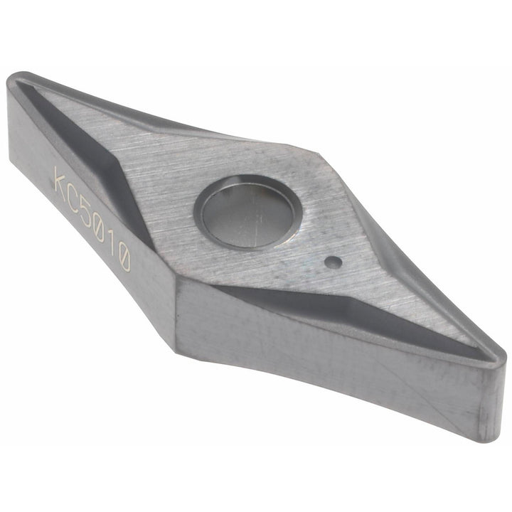 V - Diamond (Rhombic) 35-Deg 3/8" IC Carbide Insert, Grade KC5010, TiAlN - Kennametal 1310888