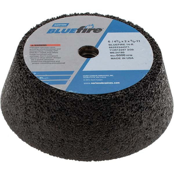 6" 14-Grit Zirconia Alumina Grinding & Cutoff Wheel - Norton 66253344371