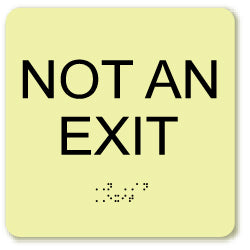 Not an Exit Sign - AccuformNMC GADA112BK