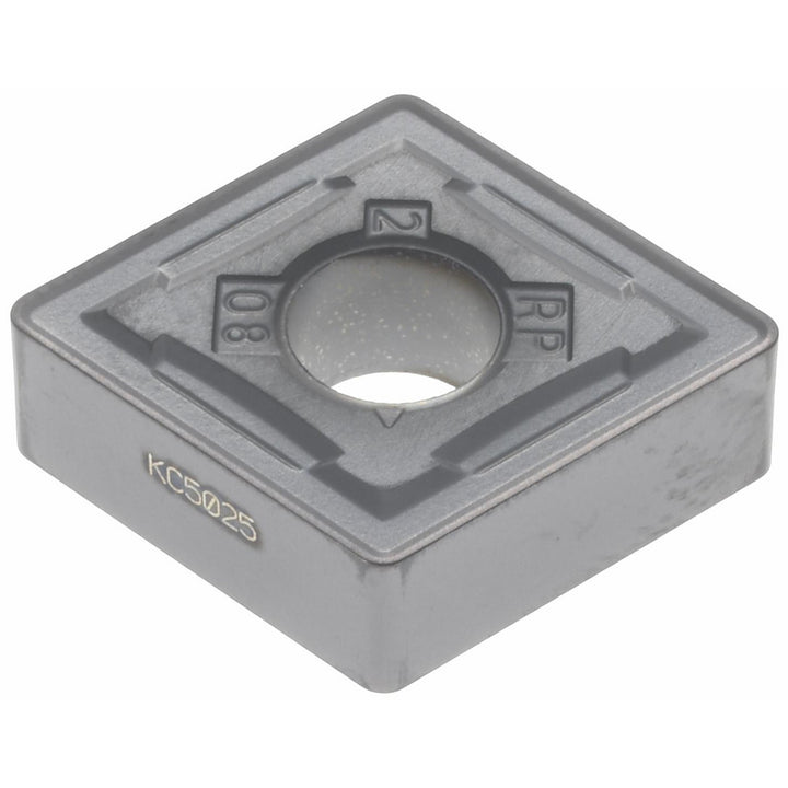 C - Diamond (Rhombic) 80-Deg 1/2" IC Carbide Insert, Grade KC5025, TiAlN - Kennametal 2245045