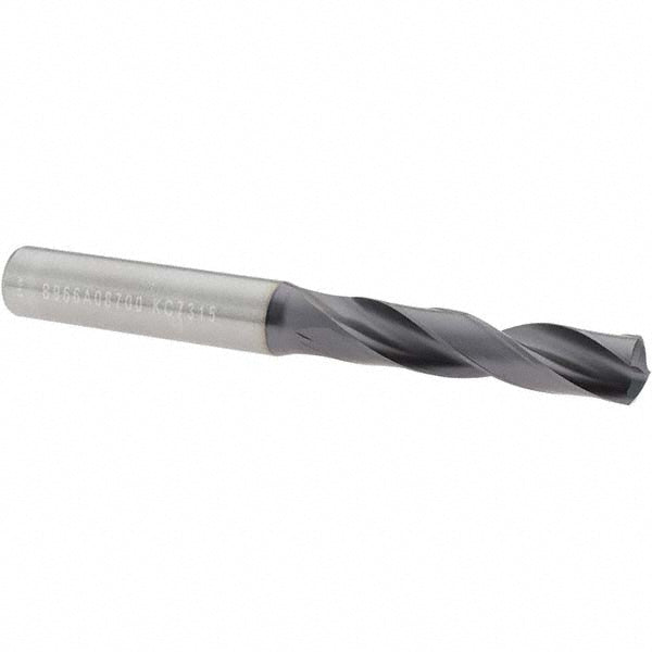 0.3425" Solid Carbide Drill Bit, TiAlN, 140° point - Kennametal 2425143