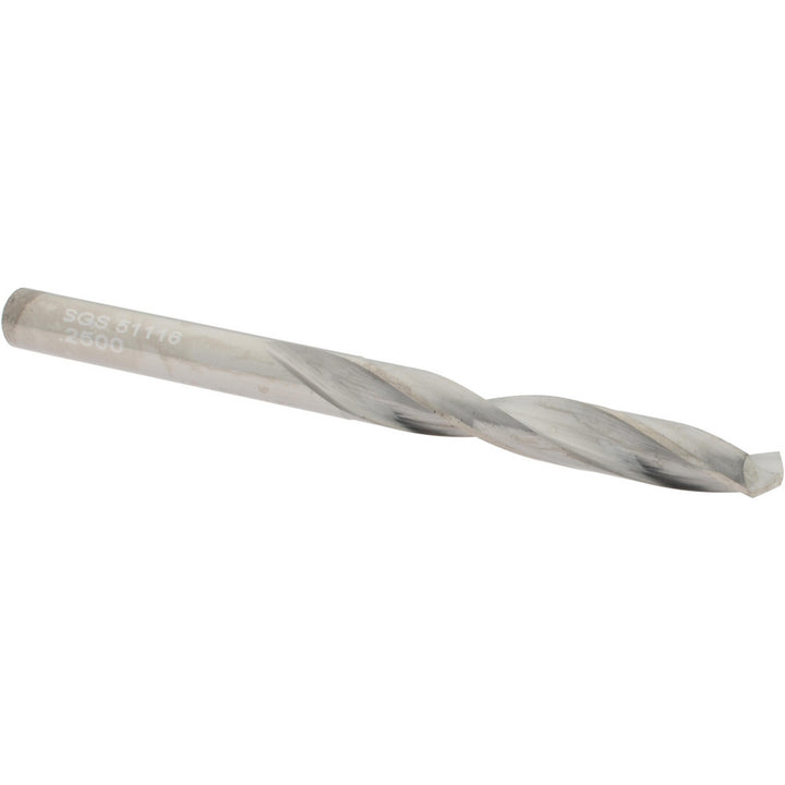 1/4" Solid Carbide Drill Bit, 118° point - SGS 51116