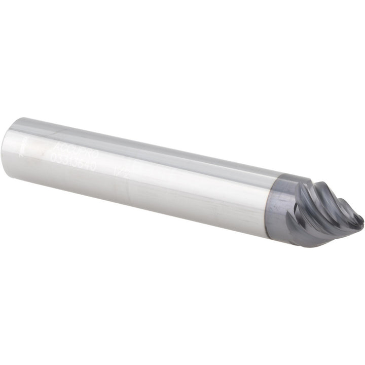6-Flute Solid Carbide Taper Form End Mill, AlTiN - Accupro 14915646