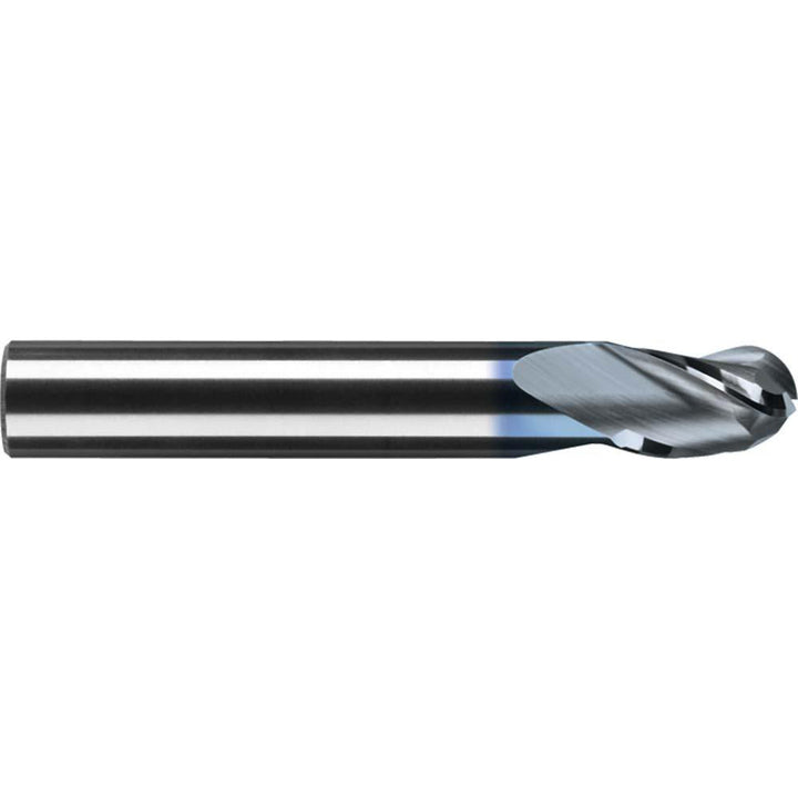 5/16in" 3-Flute Solid Carbide Ball End Mill, TiCN - RobbJack B-300-10-C