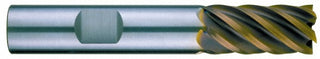 3/8" 6-Flute Solid Carbide Corner Radius End Mill, TiCN - RobbJack ST-646-12-C