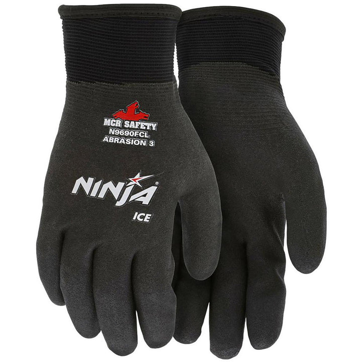 X-Large Black Nylon Cut & Puncture-Resistant Gloves - MCR Safety N9690FCXL