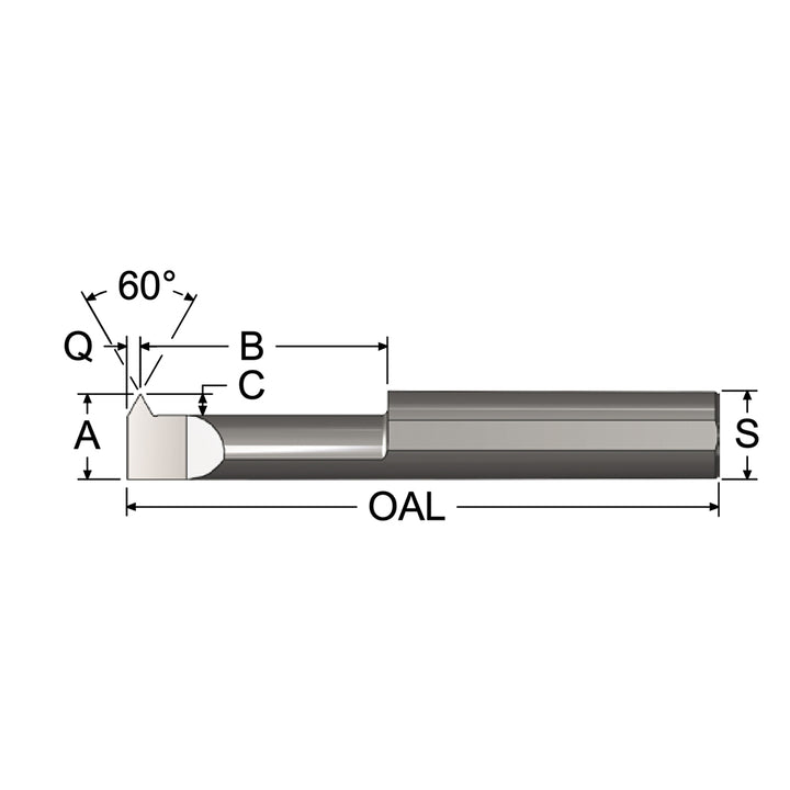 Single Point Threading Tools - Scientific Cutting Tools LHTT490750