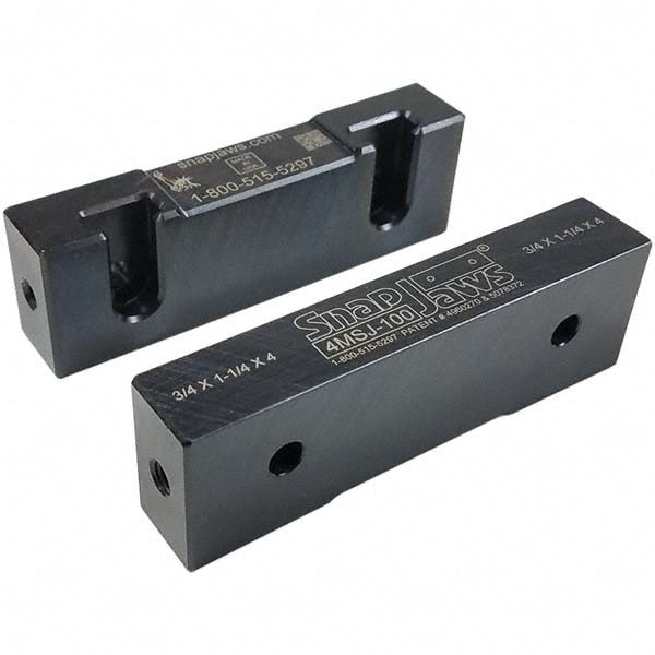4.0000" Jaw Steel Vise Jaws - Snap Jaws 4MSJ-100