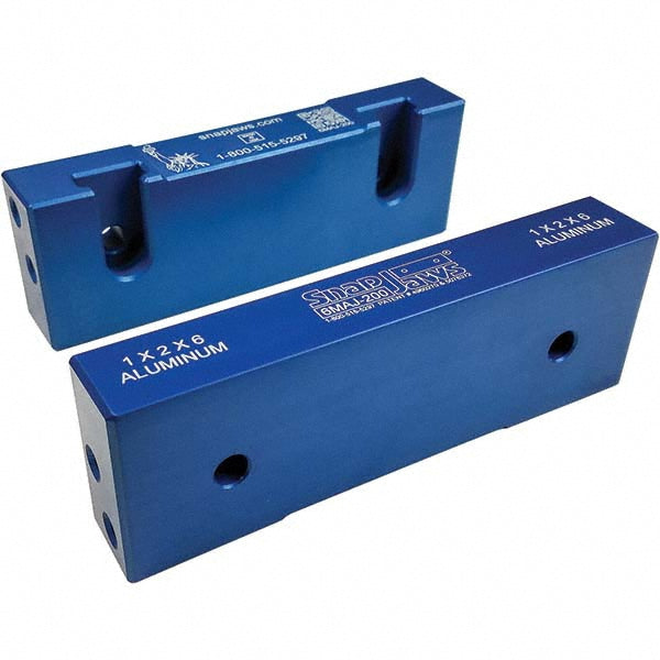 6.0000" Jaw Aluminum Vise Jaws - Snap Jaws 6MAJ-200