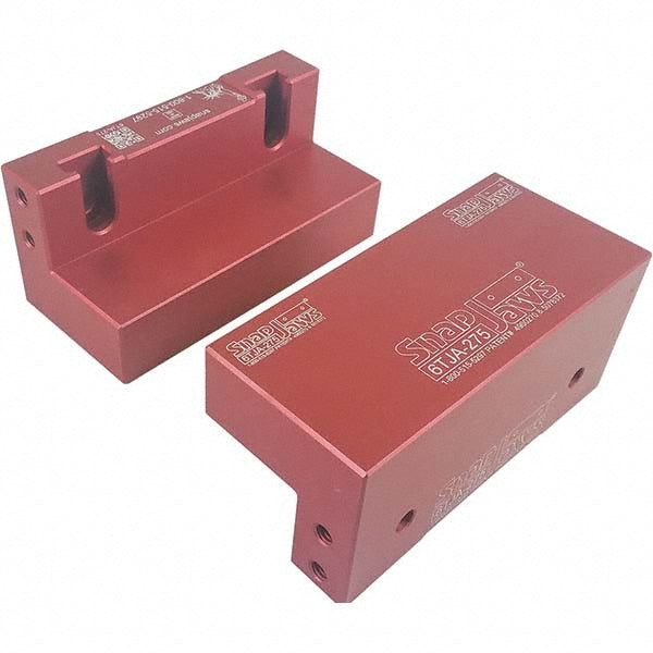 6.0000" Jaw Aluminum Vise Jaws - Snap Jaws 6TJA-275