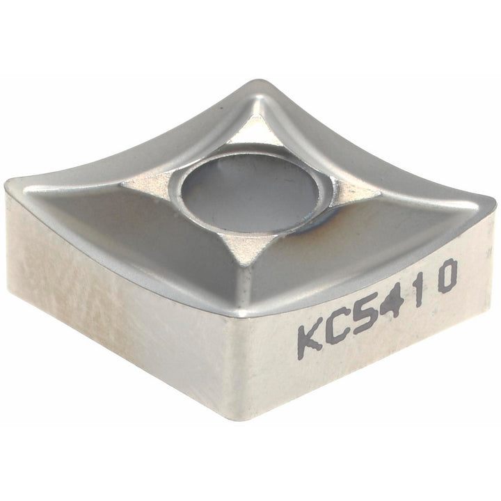 C - Diamond (Rhombic) 80-Deg 1/2" IC Carbide Insert, Grade KC5410, TiB2 - Kennametal 1560797