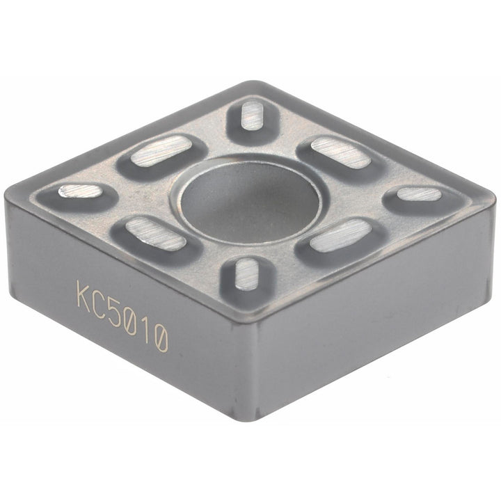 C - Diamond (Rhombic) 80-Deg 1/2" IC Carbide Insert, Grade KC5010, TiAlN - Kennametal 2435298