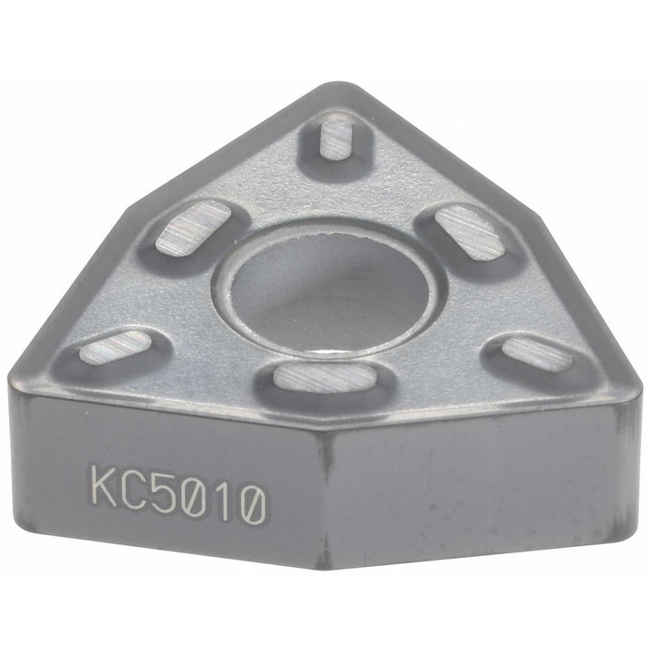 W - Trigon 80-Deg 1/2" IC Carbide Insert, Grade KC5010, TiAlN - Kennametal 2435323