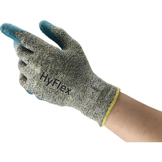 Medium Blue; Gray Kevlar; Stainless Steel; Spandex Cut-Resistant Gloves - Ansell 205657