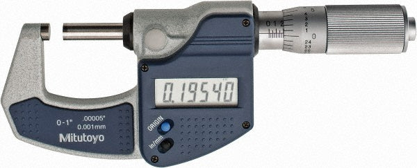 1.0000" Micrometer, 0.000100" accuracy - Mitutoyo 293-832-30