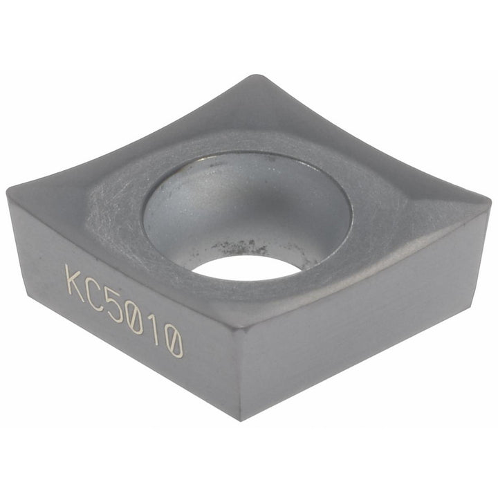 C - Diamond (Rhombic) 80-Deg 3/8" IC Carbide Insert, Grade KC5010, TiAlN - Kennametal 1310737
