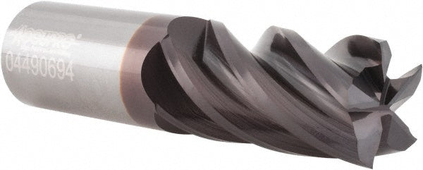 7/16" 5-Flute Solid Carbide Square End Mill, AlTiN - Accupro 95168571